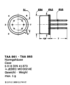 TAA865A Datasheet PDF Telefunken Licences GmbH