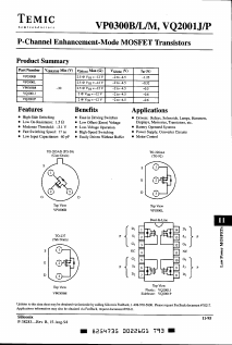 VP0300B Datasheet PDF Temic Semiconductors