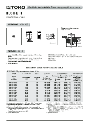 984FB-470M Datasheet PDF Toko America Inc 