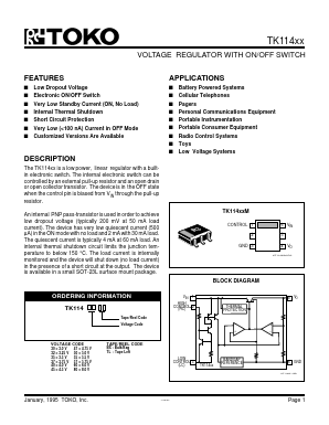 TK11440TL Datasheet PDF Toko America Inc 