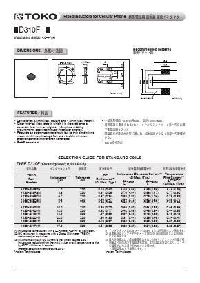 1033AS-100M Datasheet PDF Toko America Inc 