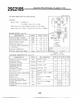 2SC2105 Datasheet PDF Toshiba