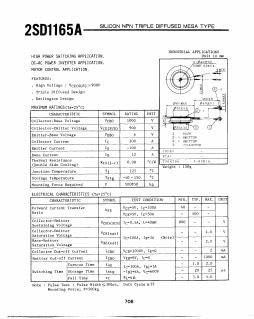 2SD1165A Datasheet PDF Toshiba