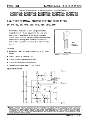 TA78M06SB Datasheet PDF Toshiba