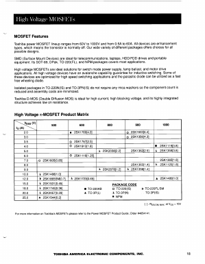 K1489 Datasheet PDF Toshiba