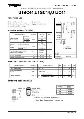 U1BC44 Datasheet PDF Toshiba