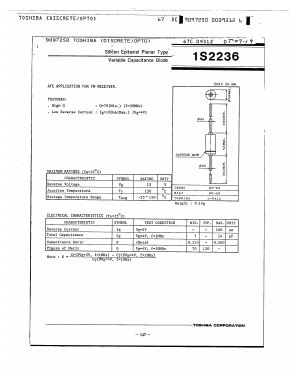 1S2236 Datasheet PDF Toshiba
