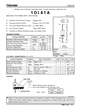 1DL41A Datasheet PDF Toshiba