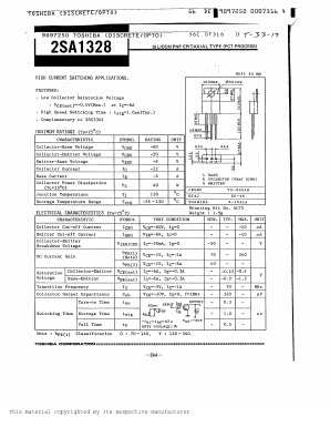 A1328 Datasheet PDF Toshiba