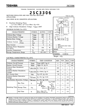 2SC3306 Datasheet PDF Toshiba