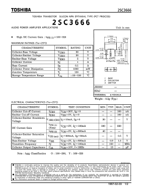 C3666 Datasheet PDF Toshiba