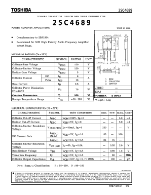 2SC4689 Datasheet PDF Toshiba