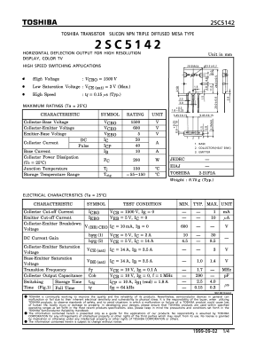 C5142 Datasheet PDF Toshiba