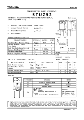 5TUZ52 Datasheet PDF Toshiba