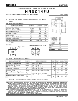 HN3C14 Datasheet PDF Toshiba
