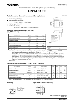 HN1A01FE Datasheet PDF Toshiba