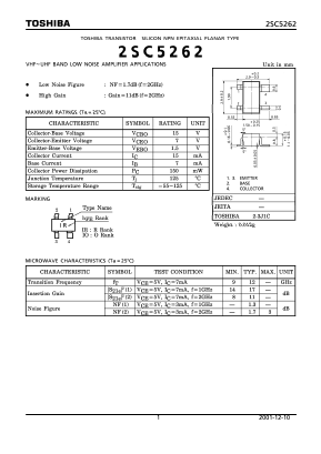SC5262 Datasheet PDF Toshiba