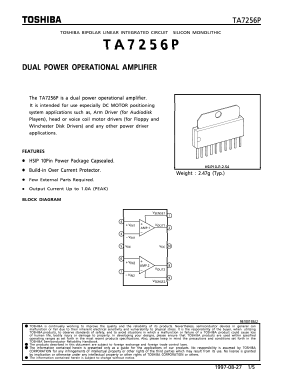 TA7256P Datasheet PDF Toshiba