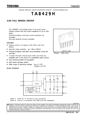 TA8429H Datasheet PDF Toshiba