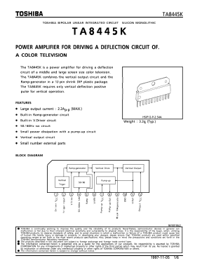 TA8445K Datasheet PDF Toshiba