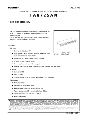 TA8725AN Datasheet PDF Toshiba