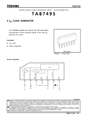 TA8749S Datasheet PDF Toshiba
