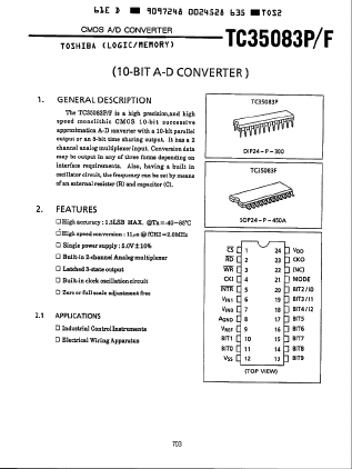 TC35083F Datasheet PDF Toshiba