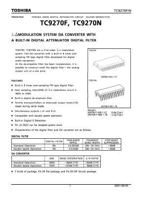 TC9270F Datasheet PDF Toshiba