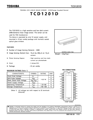 TCD1201D Datasheet PDF Toshiba