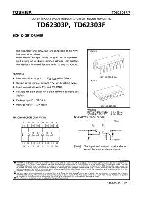 TD62303F Datasheet PDF Toshiba