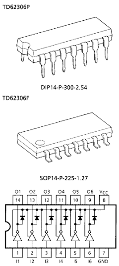 TD62306P Datasheet PDF Toshiba