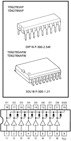 TD62784AFW Datasheet PDF Toshiba