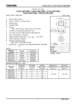 TLSU1100 Datasheet PDF Toshiba