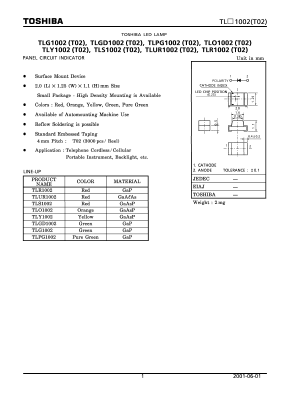 TLS1002 Datasheet PDF Toshiba
