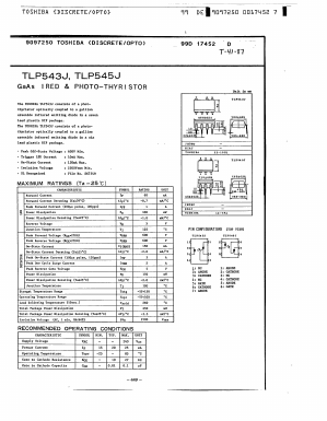 TLP545J Datasheet PDF Toshiba