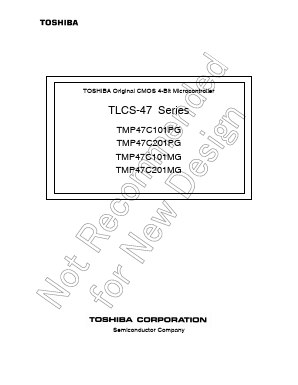 TMP47C101MG Datasheet PDF Toshiba