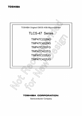 TMP47C422UG Datasheet PDF Toshiba