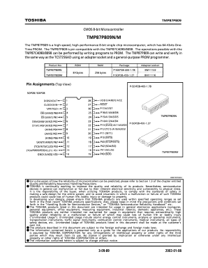 TMP87P809 Datasheet PDF Toshiba