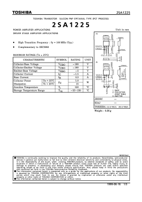 A1225-Y Datasheet PDF Toshiba