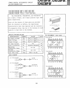 TC4023BF Datasheet PDF Toshiba