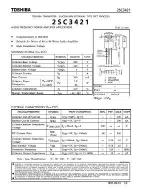 C3421 Datasheet PDF Toshiba