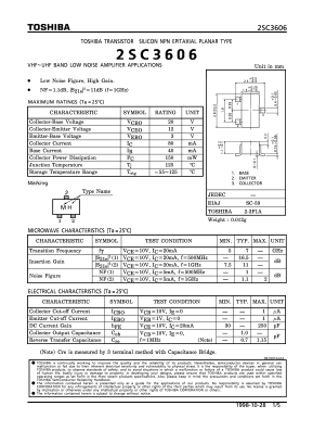 2SC3606 Datasheet PDF Toshiba