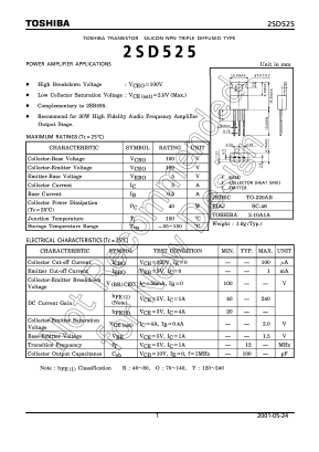 D525Y Datasheet PDF Toshiba