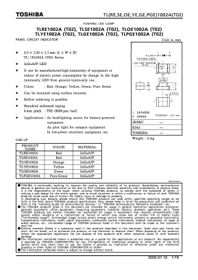 TLPGE1008A(T02) Datasheet PDF Toshiba