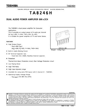 TA8246 Datasheet PDF Toshiba