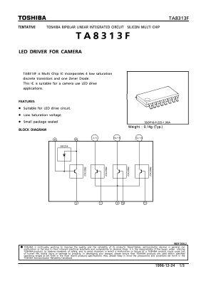 TA8313F Datasheet PDF Toshiba