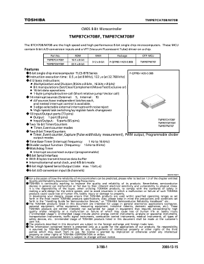 87CM70 Datasheet PDF Toshiba