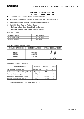 TLG358 Datasheet PDF Toshiba