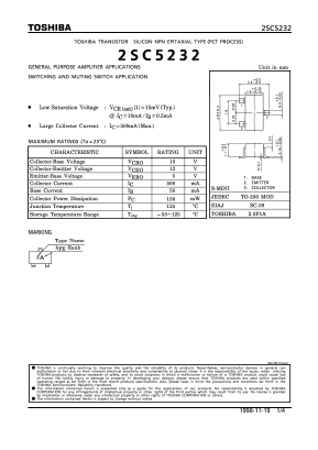 2SC5232 Datasheet PDF Toshiba