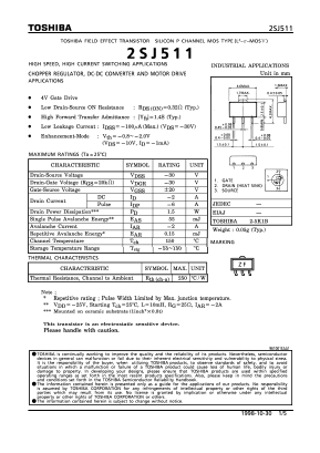 2SJ511 Datasheet PDF Toshiba
